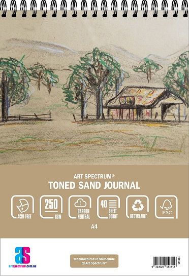 Sand Toned Journal A3 250gsm 40sh Art Spectrum - Click Image to Close